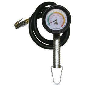 ADTG4 Alloy Dial Tyre Inflator 10-210 psi & 0.7-15 bar 0.85m Hose Euro Connector