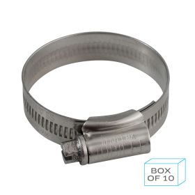 JC3245/ST Jubilee Hose Clip Size 1M (32-45mm) 304 Stainless Steel (Supplied in Box of 10)