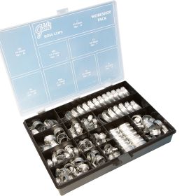 WP143 Jubilee Hose Clip Workshop Pack (143 Clips Contained in a Plastic Box)