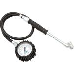 DPG1H03 Tyre Check Dial Gauge (63mm Dia), 0-170 psi & 0-12 bar, Twin Hold-On Connector