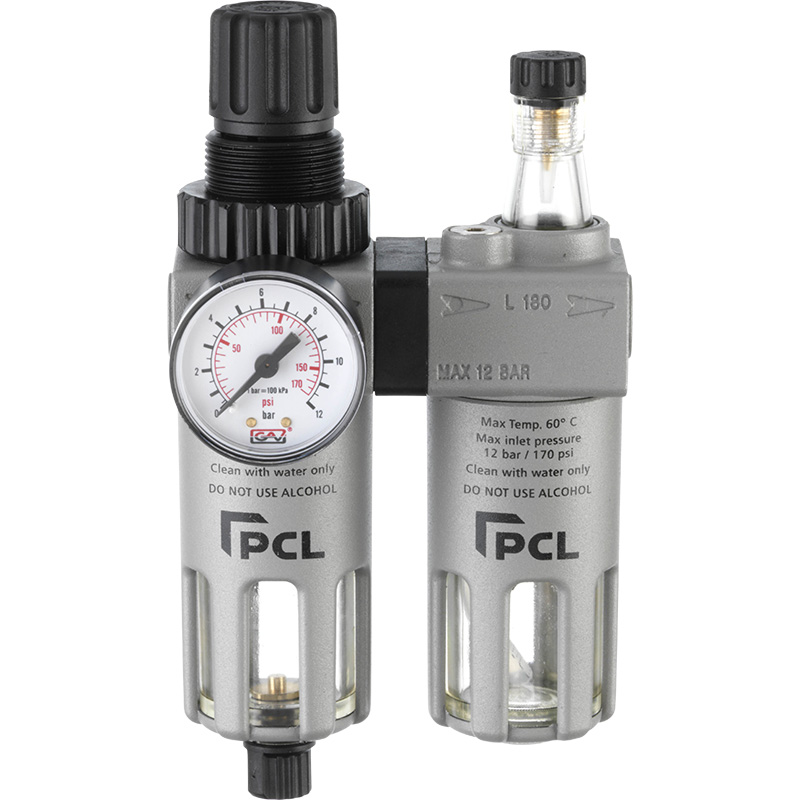 PCL Professional Air Tools 1/2" Filter Regulator Lubricator AFRLC1 