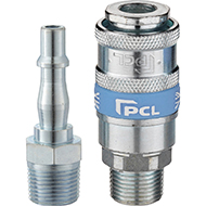 PCL 1/4" Male Adaptor Air Line Fittings x5 