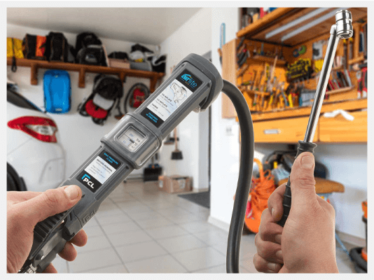 airlite eco Tyre Inflator in home garage 