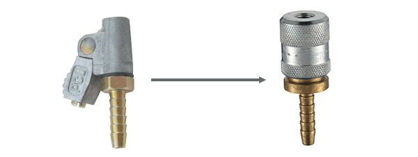PCL's CO2 Single Clip-on Connector (Left) and CO9 8v1 Screw-on Connector (Right)