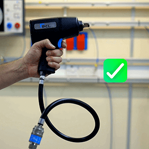 Air Tool with Anti-Whip Hose