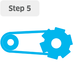Step 5: Ensure all drive belts are in place